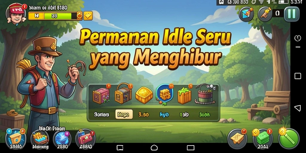 Tampilan utama gameplay 8180 yang menarik dan sederhana.