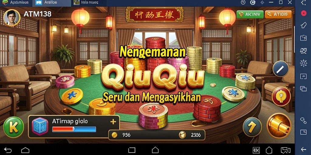Tampilan menarik dari gameplay QiuQiu di ATM138.