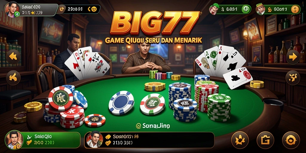 Tampilan gameplay QiuQiu yang menegangkan dan interaktif.