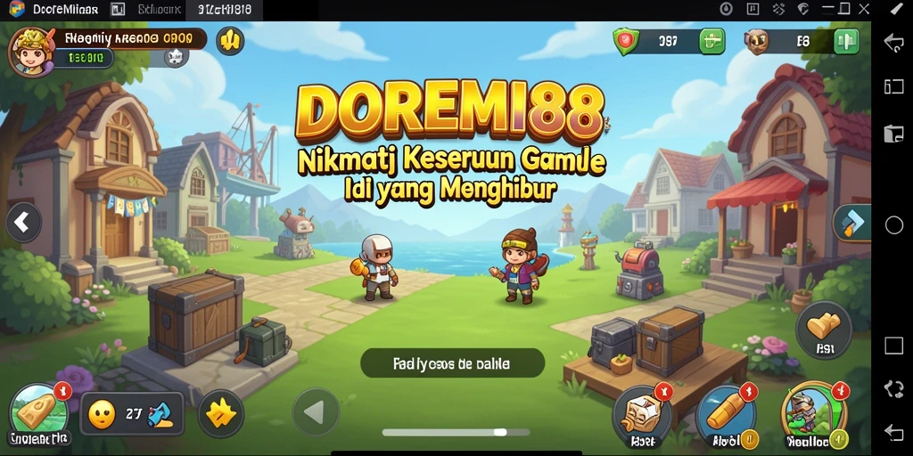Screenshot gameplay DOREMI88 yang menunjukkan karakter beraksi dalam mode Idle.