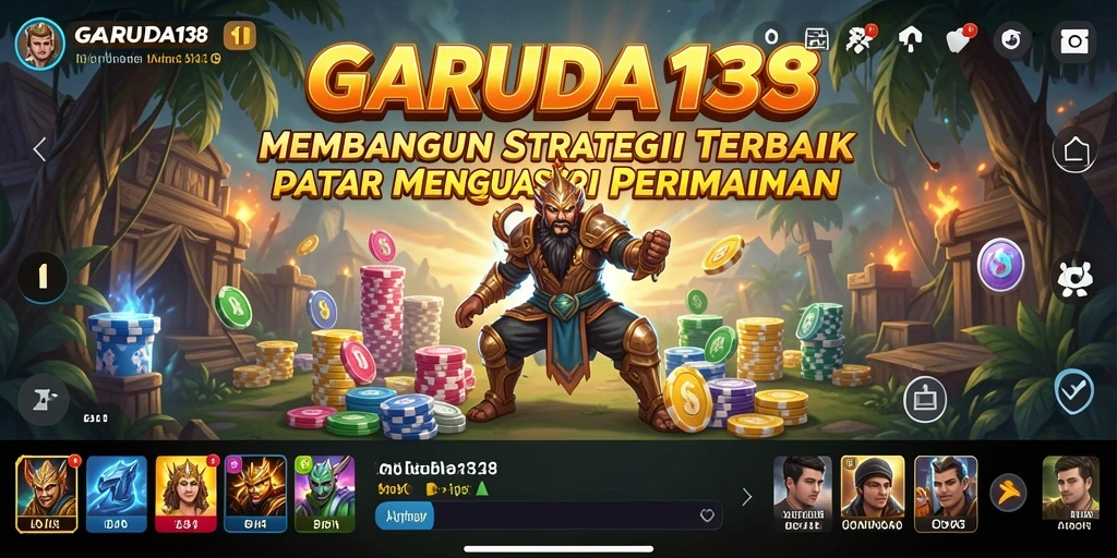 Screenshot GARUDA138 menampilkan inti dari gameplay strategi.