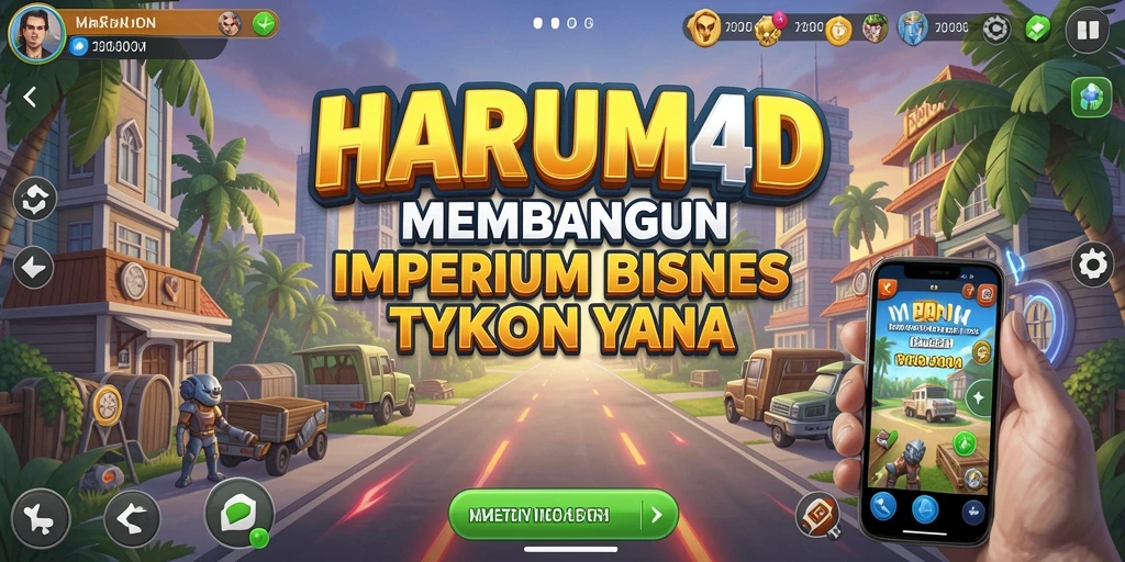 Menampilkan gameplay seru pengelolaan bisnis di HARUM4D.