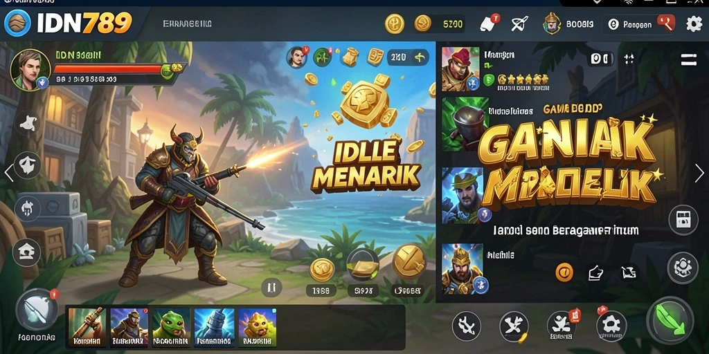 Screenshot gameplay IDN789 menampilkan momen menarik saat mengumpulkan sumber daya.
