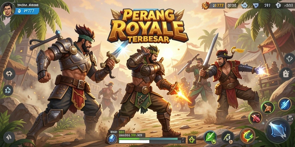 Gameplay seru di PF777 dengan pertempuran intens.