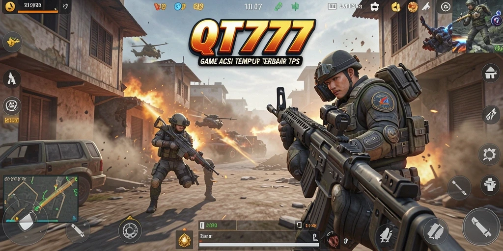 Tampilkan aksi mendebarkan dalam gameplay TPS permainan QT777.