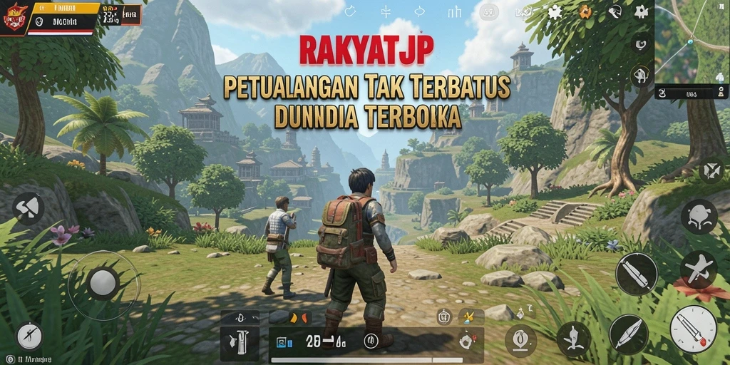 Tampilan gameplay RAKYATJP yang memukau dalam dunia terbuka.
