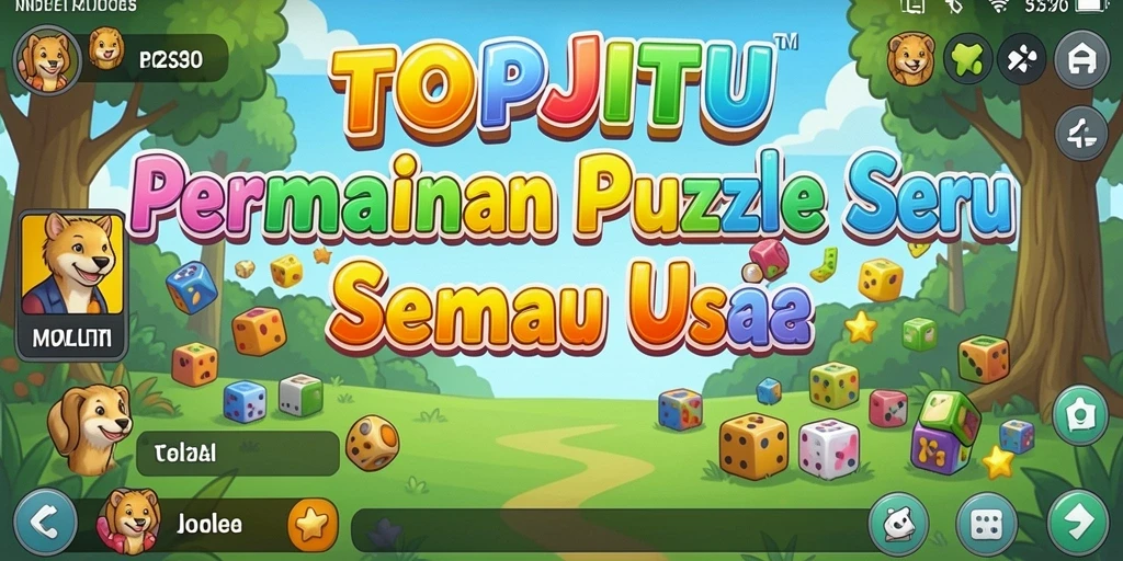 Screenshot dari gameplay TOPJITU yang menampilkan tantangan Puzzle yang seru.