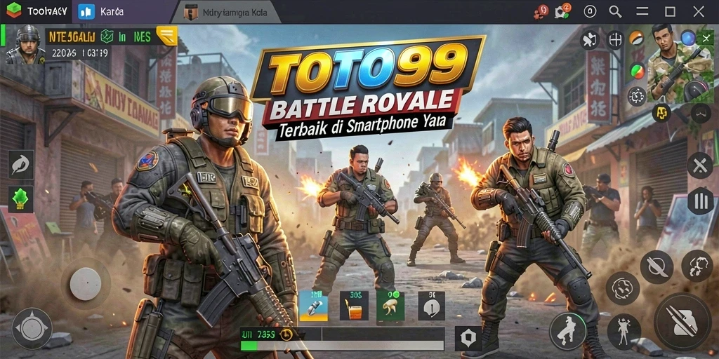 Gameplay seru dari TOTO99 dalam pertarungan Battle Royale.